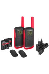 Motorola TLKR-T62 2li Paket Pmr El Telsizi Kırmızı