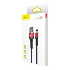 Baseus CALKLF-G91 Cafule 2.4 A Lightning 1 Metre Şarj Kablosu Kırmızı