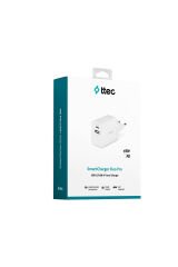 Ttec 2SCP02B SmartCharger Duo PD 45W USB-C+USB-A Seyahat Hızlı Şarj Aleti