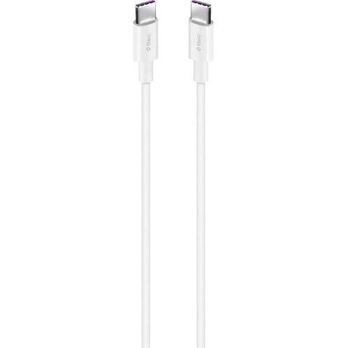 Ttec 2DK45B USB-C - USB-C 200cm 65W PD/QC Hızlı Şarj/Data Kablosu Beyaz