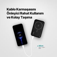 Ttec 2DK47B USB-C - USB-C 30cm 65W PD/QC Hızlı Şarj/Data Kablosu Beyaz