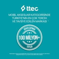 Ttec 2DK47B USB-C - USB-C 30cm 65W PD/QC Hızlı Şarj/Data Kablosu Beyaz