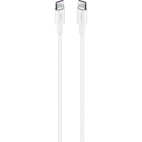 Ttec 2DK48B USB-C - USB-C 300cm 65W PD/QC Hızlı Şarj/Data Kablosu Beyaz