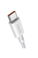 Baseus CATYS-B02 Superior 100W 100 cm PD Type-C Şarj Kablosu Beyaz