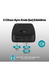 Ttec 2BB213S ChargeUp Pro LCD 20.000 mAh PD 20W Taşınabilir Hızlı Şarj Aleti / Powerbank