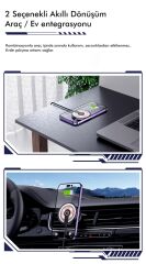 TOTU CACW-063 Super Fast Magsafe Özelikli 15 W Araç içi Kablosuz Telefon Tutucu