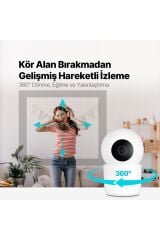 Ttec 2AGK04 Wizi Pro 2 Full HD 360° Tak Çalıştır Wi-Fi Akıllı Kamera