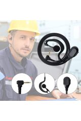 TLKR Talkabout T62, T80, XT180, T82 ile Uyumlu Mikrofonlu 2.5 mm Walkie Talkie Kulaklık