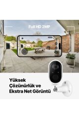 Wizi Pro W Full HD İç/Dış Mekan Bataryalı Wi-Fi Akıllı Kamera