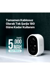 Wizi Pro W Full HD İç/Dış Mekan Bataryalı Wi-Fi Akıllı Kamera
