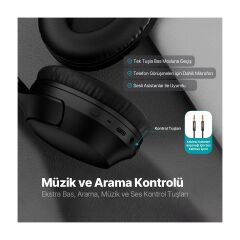 Soundmax 3 Kulaküstü Kablosuz Bluetooth Kulaklık
