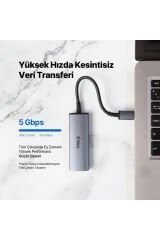 4 Girişli Usb-c Hub/çoklayıcı Usb-c 100w Pd 4k Hdmi Usb-a Usb-a