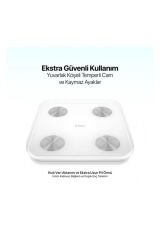 2at01 Sensi Yağ Ölçer Ve Vücut Analizli Hassas Sensörlü Akıllı Tartı / Baskül