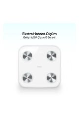 2at01 Sensi Yağ Ölçer Ve Vücut Analizli Hassas Sensörlü Akıllı Tartı / Baskül