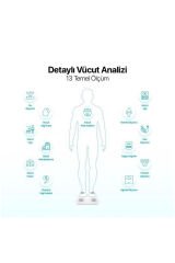 2at01 Sensi Yağ Ölçer Ve Vücut Analizli Hassas Sensörlü Akıllı Tartı / Baskül