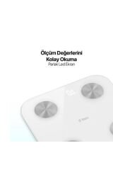 2at01 Sensi Yağ Ölçer Ve Vücut Analizli Hassas Sensörlü Akıllı Tartı / Baskül